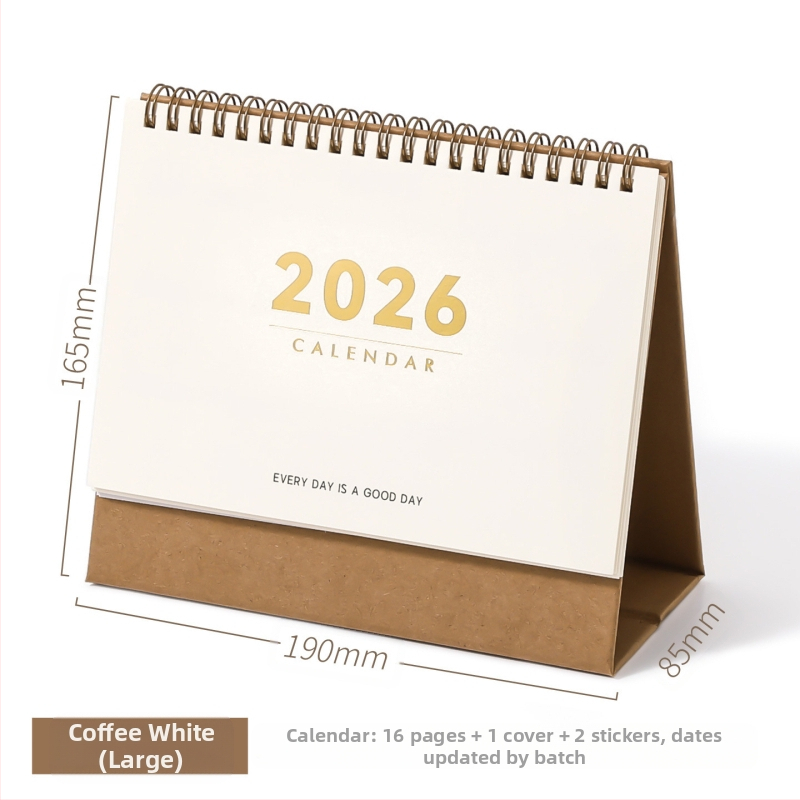 Xinmo 2026 lihtne lauakalender Retro lihtne sisseregistreerimisplaan kontorilaua sõnumite memokalender kaunistused