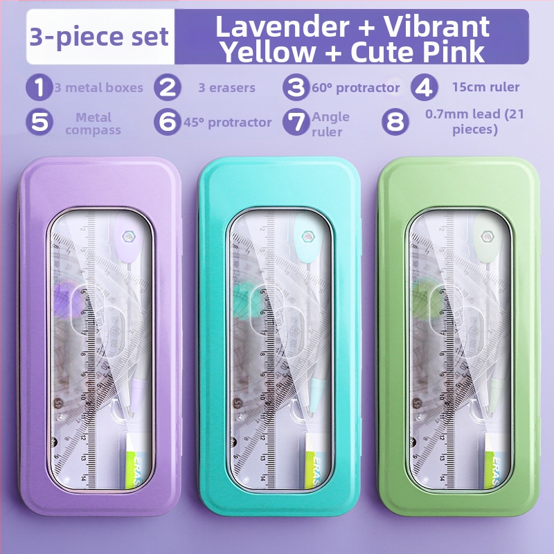 Sirkli ja joonlaua komplekt algkooliõpilastele, põhikooliõpilastele, kolmnurkjoonlaud, kuuenda klassi õpilaste kirjatarbed, joonlaua ja kolmnurga komplekt