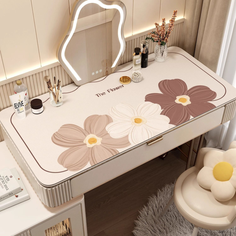 Kvaliteetne kummutilaua matt, kerge, luksuslik, tipptasemel laualaua kaitsematt, lõigatav küünte tualettlaua laudlina