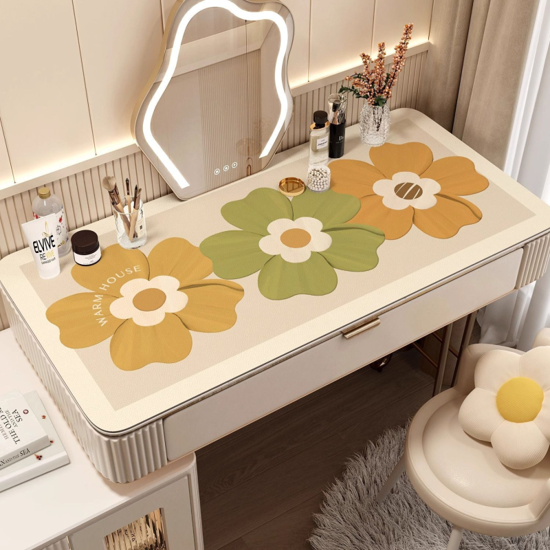 Kvaliteetne kummutilaua matt, kerge, luksuslik, tipptasemel laualaua kaitsematt, lõigatav küünte tualettlaua laudlina