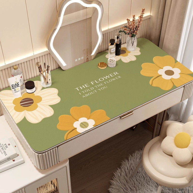 Kvaliteetne kummutilaua matt, kerge, luksuslik, tipptasemel laualaua kaitsematt, lõigatav küünte tualettlaua laudlina