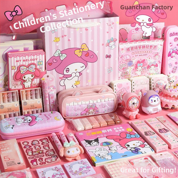 Σετ Χαρτικών Σκύλων με Μεγάλα Αυτιά, Κουτί Δώρου, Δώρο Γενεθλίων για Κορίτσια, Σχολικά Είδη Δημοτικού, Πακέτο Δώρου Spree, Kuromi