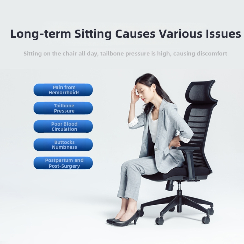 Amazon priamy predaj hemoroidového vankúša, kancelársky vankúš, dutý priedušný prdový vankúš, výbuch krásneho bedrového chvosta, stavca, šišky