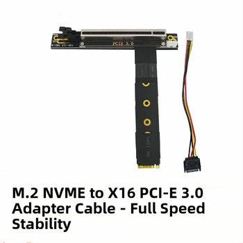 NVME į PCIE X16 adapterio kabelis, M.2 -mkey į 16x prailginimo adapterio kabelis, m2 sąsaja, išorinė vaizdo plokštė