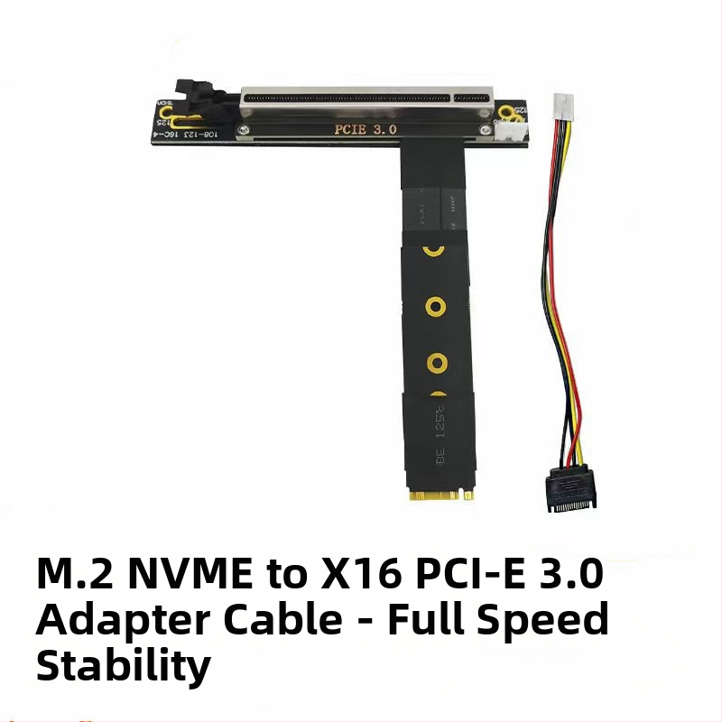 NVME - PCIE X16 adapterkábel, M.2 - mkey - 16x hosszabbító adapterkábel, m2 interfész, külső grafikus kártya