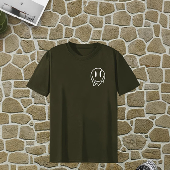 Ανδρικό Νέο Καλοκαιρινό Μονόχρωμο Μπλούζα με Δημοφιλή Μόδα, Κοντομάνικο, Στενή Εφαρμογή, Casual, Κοντομάνικο T-shirt