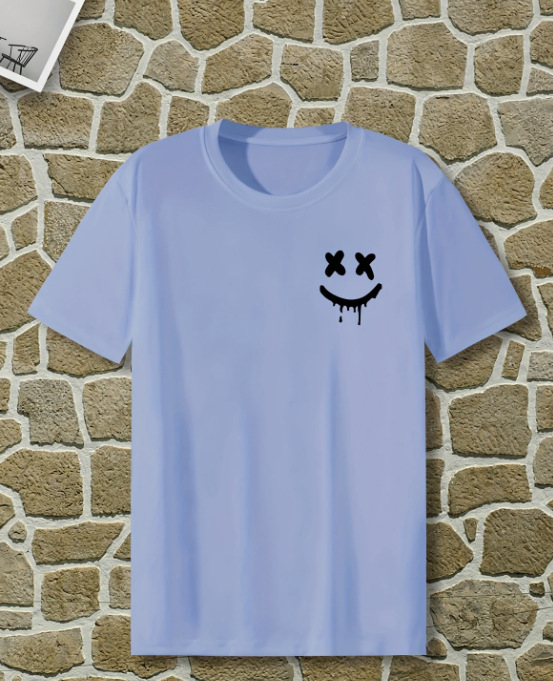 Meeste uus piiriülese väliskaubanduse suvine ühevärviline tipptasemel moodne lühikeste varrukatega õhuke lõige vabaaja lühikeste varrukatega T-särk