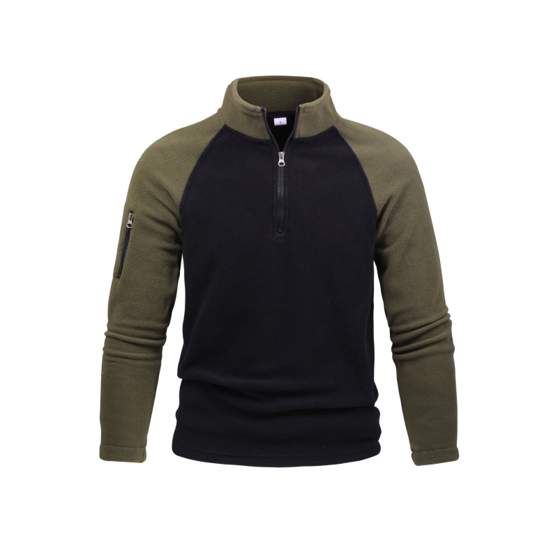 2024. aasta piiriülene taktikaline fliisjakk meestele, 280g polaarfliisist soe sügis- ja talvejope, värviblokeeritud lukuga dressipluus