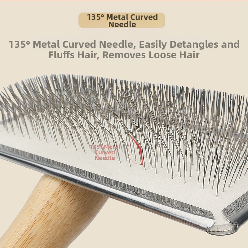 Гребен за домашни любимци, Гребен със специални игли за груминг на кучета, Гребен за котки, Четка за обезкосмяване на котки, Гребен за котки, Гребен за кучета, Гребен за косъм