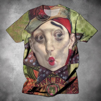 Euroopa ja Ameerika ekspordi Amazon 2025 uus vabaaja mitmekülgne kvaliteetne naljaka mustriga meeste lühikeste varrukatega T-särk