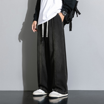Νέα ανοιξιάτικα και φθινοπωρινά casual παντελόνια για άνδρες, μονόχρωμα παντελόνια, ανδρικά αθλητικά ίσια παντελόνια σε κορεατικό στιλ, νεανικά, μοντέρνα παντελόνια για μεγάλα μεγέθη