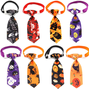 Amazon Cross-Border Νέο Halloween Pet Γραβάτα με Παπιγιόν Scare Pumpkin Witch Dog Dress Up Collar Γραβάτα
