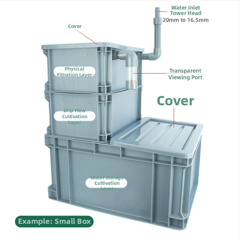 Apgrozījuma kastes apakšējais filtrs DIY zivju tvertnes apakšējais filtra kaste sausā un mitrā atdalīšana pilienu filtrs sifona apakšējais filtrs kombinētās zivis