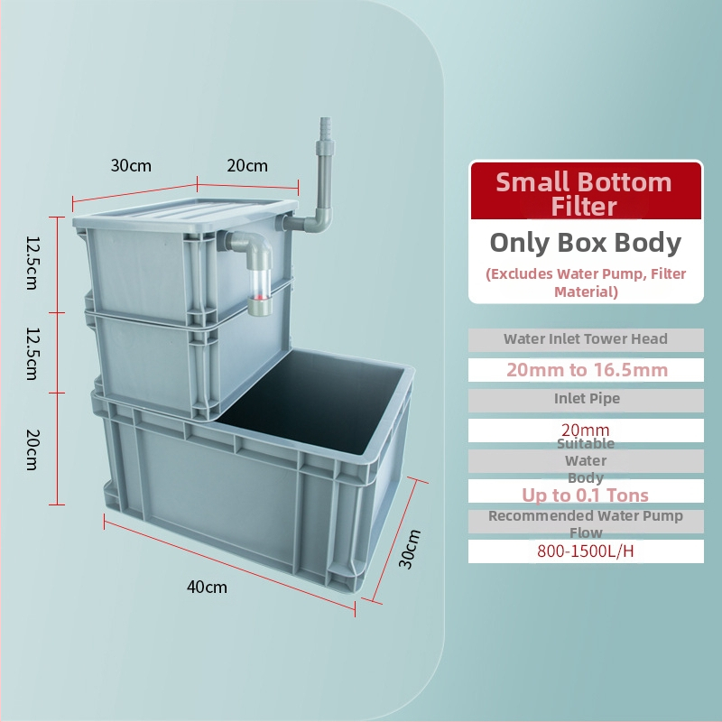 Apgrozījuma kastes apakšējais filtrs DIY zivju tvertnes apakšējais filtra kaste sausā un mitrā atdalīšana pilienu filtrs sifona apakšējais filtrs kombinētās zivis