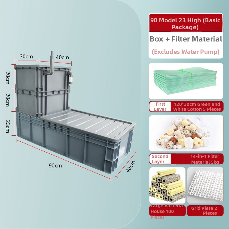 Apgrozījuma kastes apakšējais filtrs DIY zivju tvertnes apakšējais filtra kaste sausā un mitrā atdalīšana pilienu filtrs sifona apakšējais filtrs kombinētās zivis
