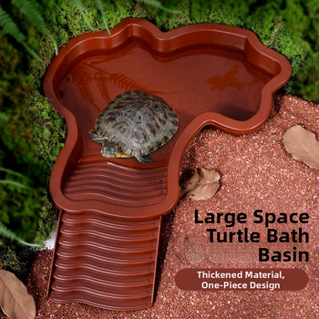 Poolveekilpkonnade vannibassein, kollase koorega kilpkonnad, kilpkonnade toitmisbassein, peesitamisplatvorm, kaheotstarbeline maismaa- ja veekilpkonnabassein, kukkumisvastane kilpkonnade vannikast