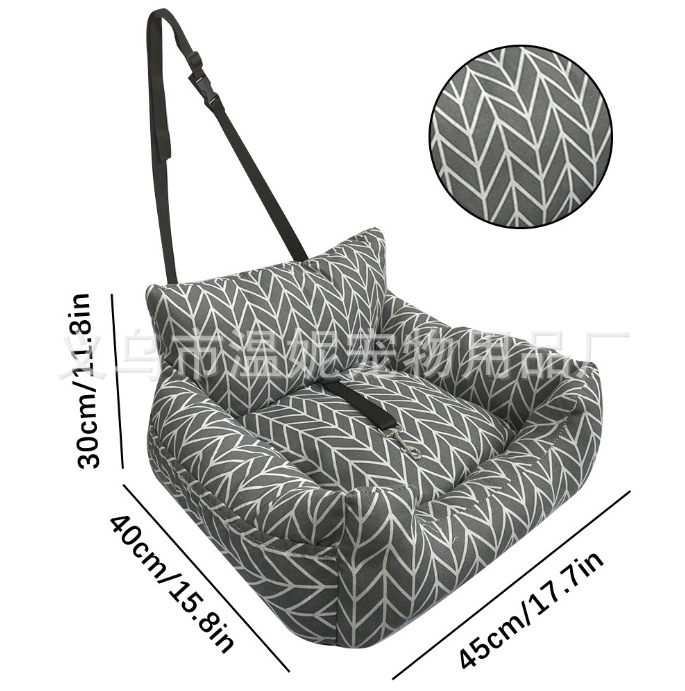 Piiriülene ja populaarne autoistme lemmikloomapadi, auto kaaspiloodi autopesa, õues kasutatav kassi- ja koerapesa/puur/matt otsetarnetega