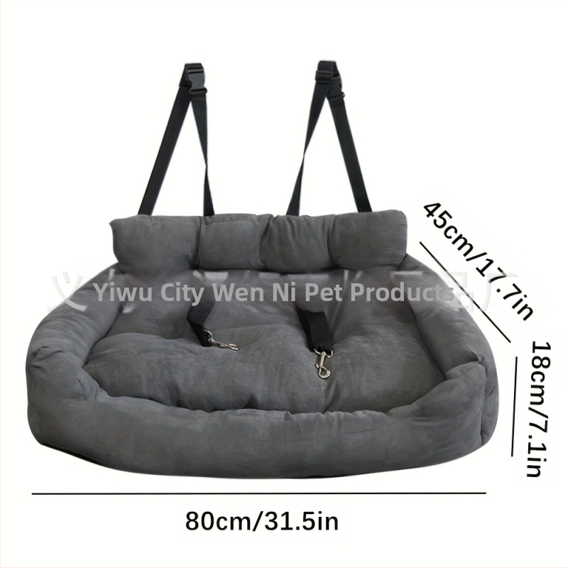 Piiriülene ja populaarne autoistme lemmikloomapadi, auto kaaspiloodi autopesa, õues kasutatav kassi- ja koerapesa/puur/matt otsetarnetega