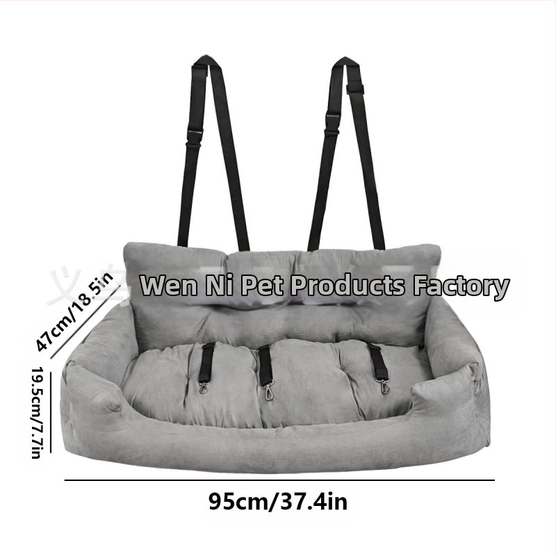 Piiriülene ja populaarne autoistme lemmikloomapadi, auto kaaspiloodi autopesa, õues kasutatav kassi- ja koerapesa/puur/matt otsetarnetega