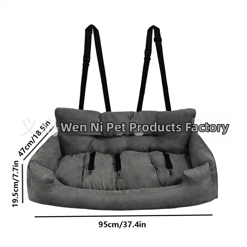 Piiriülene ja populaarne autoistme lemmikloomapadi, auto kaaspiloodi autopesa, õues kasutatav kassi- ja koerapesa/puur/matt otsetarnetega