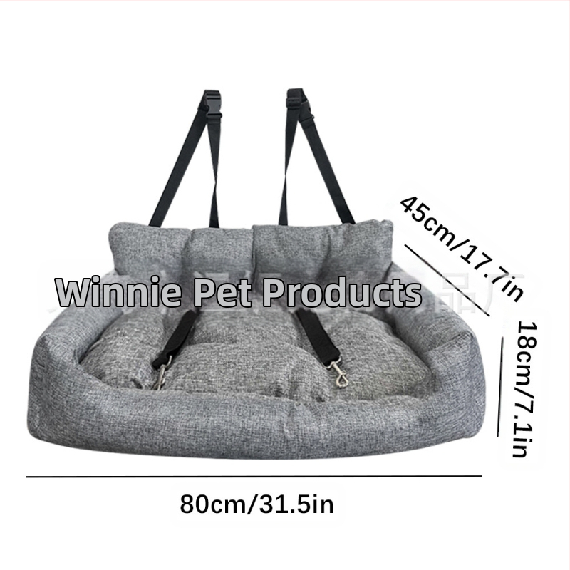 Piiriülene ja populaarne autoistme lemmikloomapadi, auto kaaspiloodi autopesa, õues kasutatav kassi- ja koerapesa/puur/matt otsetarnetega