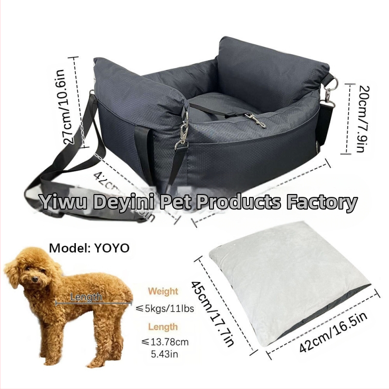 Piiriülene ja populaarne autoistme lemmikloomapadi, auto kaaspiloodi autopesa, õues kasutatav kassi- ja koerapesa/puur/matt otsetarnetega