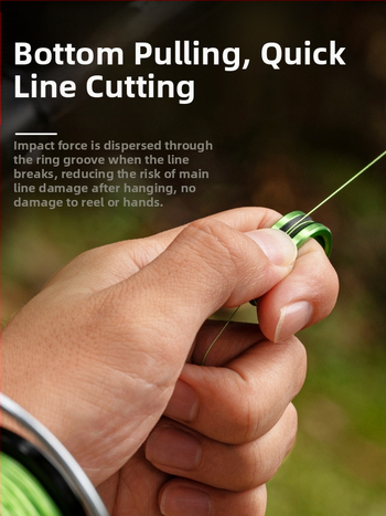 Алуминиева сплав за издърпване на пръстени за риболовно влакно, противоплъзгащо издърпване на риболовно влакно, преносимо на едро