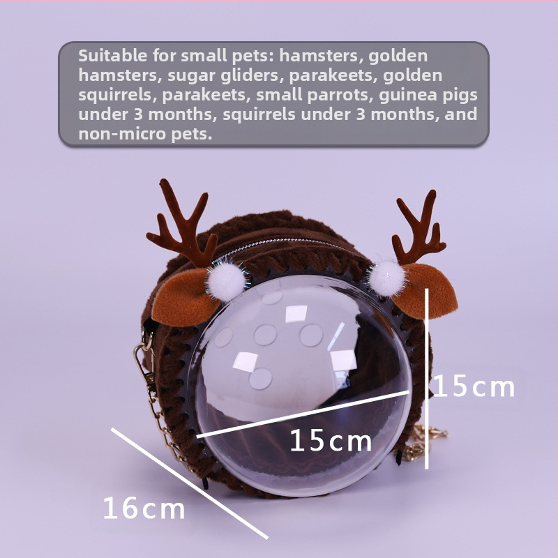 Чанта за носене за малки домашни любимци, хамстери, катерици, без вентилатор, таралеж, чанта за излизане, захарен планер, морско свинче, чинчила, заек, папагал, раница