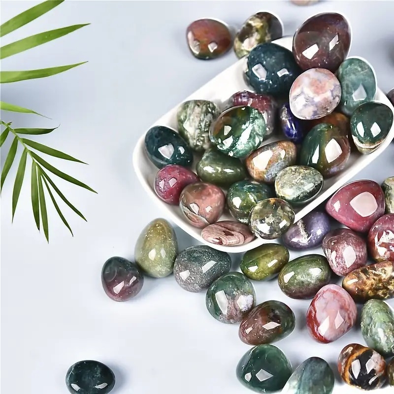 Suureteraline poleeritud kristall, veerev kivi, roheline dongling-ametüst, tiigrisilmakivi, punane ahhaat, kristall, originaalkivi, lõhnav kivi, kaunistus