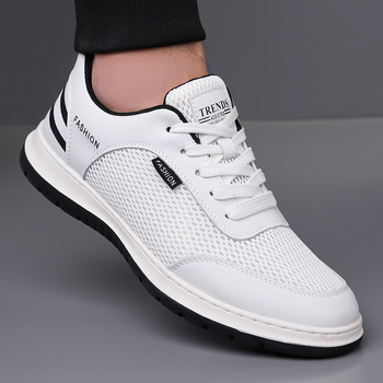 Meeste võrkkangast tossud 2025. aasta suvel uued mitmekülgsed hingavad õhukesed trendikad pehme tallaga võrkkangast kingad vabaaja reisikingad