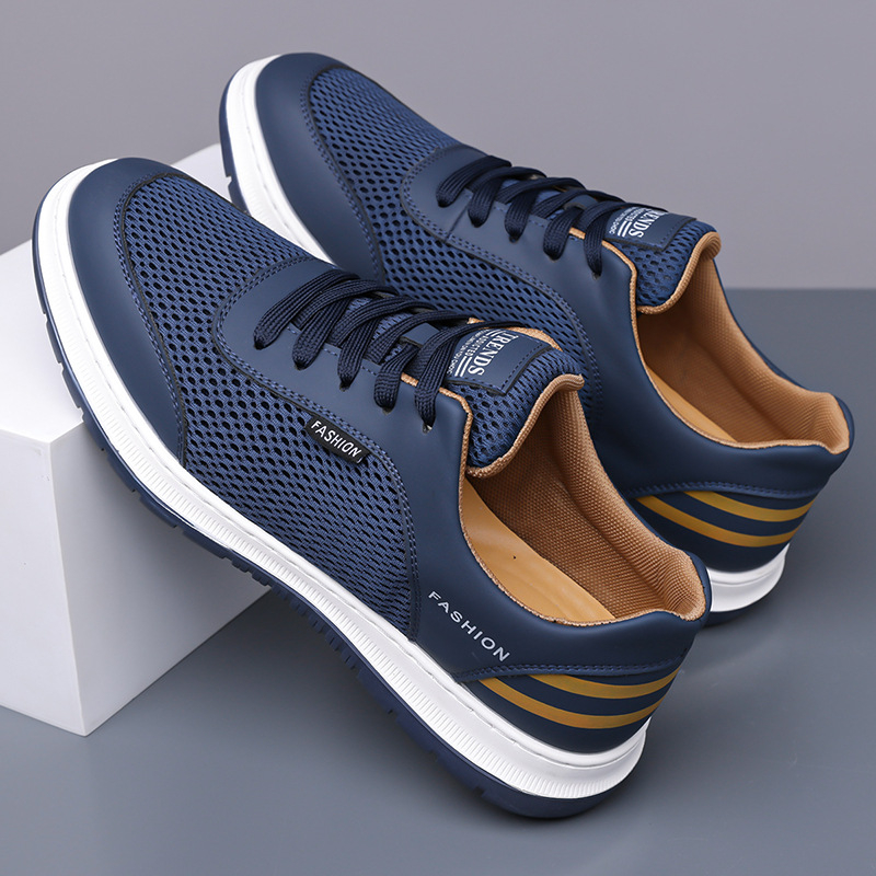 Meeste võrkkangast tossud 2025. aasta suvel uued mitmekülgsed hingavad õhukesed trendikad pehme tallaga võrkkangast kingad vabaaja reisikingad