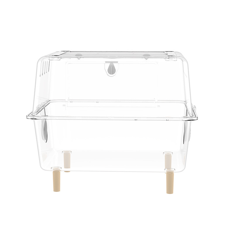 Hamsteripuur akrüülist panoraamvaatega läbipaistev luksuslik villa eriruum kuldkarule 60 põhipuuri söögikasti tarvikud