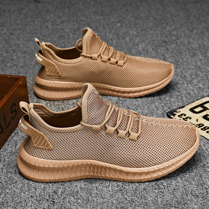 Tossud meestele kevadised uued võrkkangast kookoskingad 2023 hingavad lendavad kootud vabaaja piiriülesed hulgimüügi suured meeste kingad