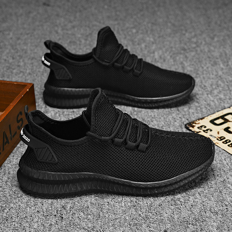 Tossud meestele kevadised uued võrkkangast kookoskingad 2023 hingavad lendavad kootud vabaaja piiriülesed hulgimüügi suured meeste kingad