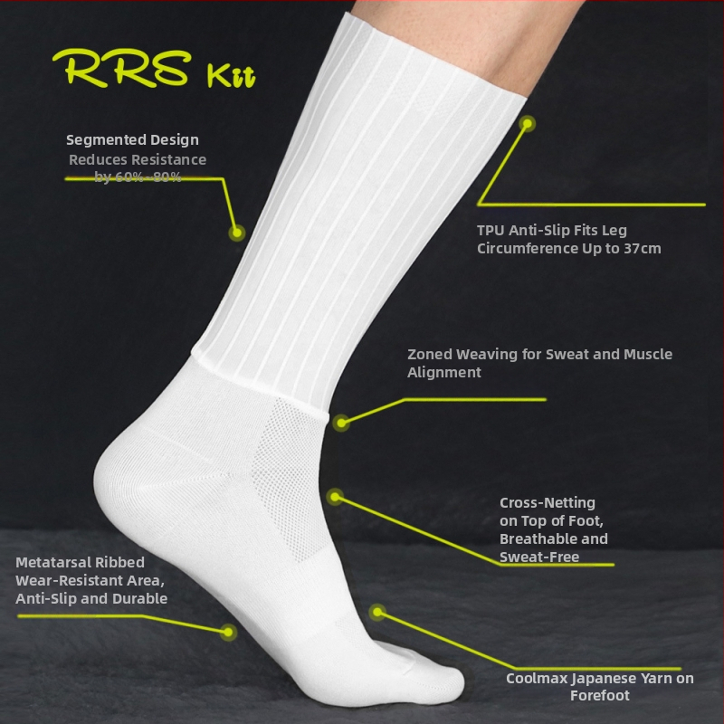 Летните колоездачни пневматични чорапи Rrskit са неплъзгащи, устойчиви на износване, силно дишащи и абсорбиращи потта, екипировка за колоездене на открито за мъже и жени