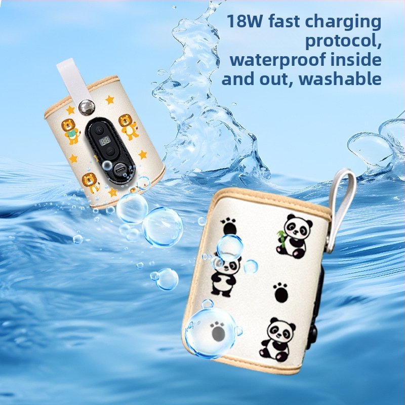 Трансграничен изолационен калъф за бебешко шише с отопление и постоянна температура, преносим на открито, универсален калъф за бебешко шише, топъл калъф за мляко, преносим на едро