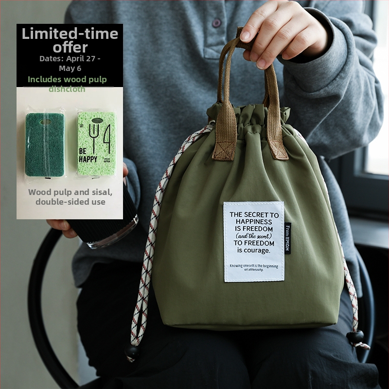 Nešiojama raišteliu sutraukiama pietų dėžutės rankinė, vyriška darbo pietų krepšys, pietų dėžutės krepšys, didelės talpos izoliuotas pietų krepšys