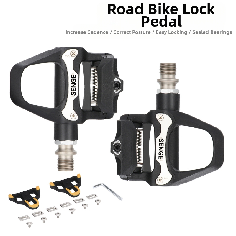Педали за шосеен велосипед с найлонова заключваща протектора, педали за планински велосипед SPD система, самонастройващи се педали Keo