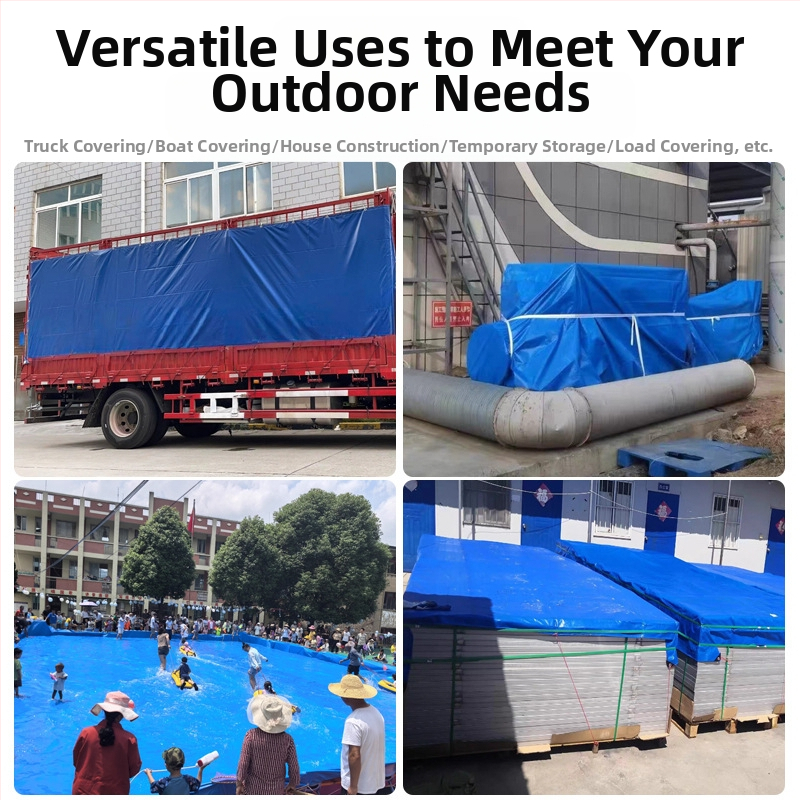 Външен водоустойчив брезент за камиони, водоустойчив брезент на едро, удебелен сенник, слънцезащита, водоустойчив дъждоустойчив плат