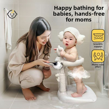 Imiku vertikaalne dušš, beebi seisva vanni artefaktiga kukkumis- ja libisemisvastane väikelapse tagumikupesuduši tugiraam