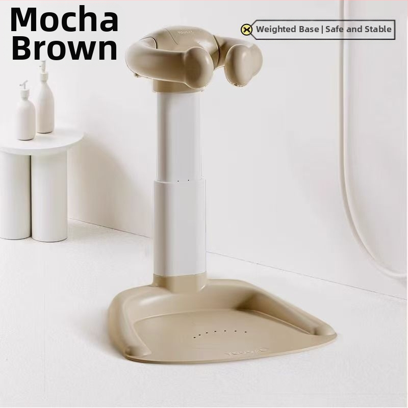 Imiku vertikaalne dušš, beebi seisva vanni artefaktiga kukkumis- ja libisemisvastane väikelapse tagumikupesuduši tugiraam