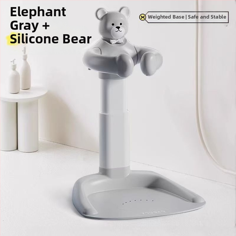 Imiku vertikaalne dušš, beebi seisva vanni artefaktiga kukkumis- ja libisemisvastane väikelapse tagumikupesuduši tugiraam