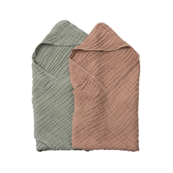 Kevad- ja suvine puhas puuvillane piiriülene vastsündinute tekk Amazonist kuuekihiline puhas puuvillane õhuke väliskaubanduse beebitekk