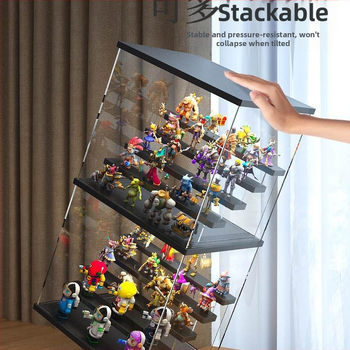 Τυφλό κουτί αποθήκευσης Bubble Mate Ακρυλικό κουτί εμφάνισης Φωτεινό χειροποίητο κουτί Διαφανές μοντέρνο κουτί εμφάνισης παιχνιδιού Ράφι αποθήκευσης