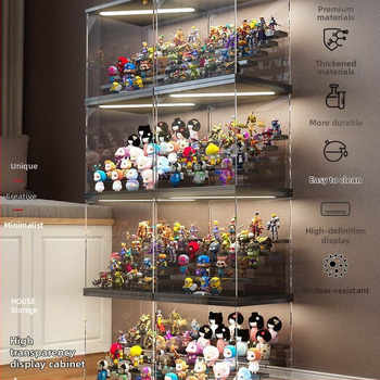 Τυφλό κουτί αποθήκευσης Bubble Mate Ακρυλικό κουτί εμφάνισης Φωτεινό χειροποίητο κουτί Διαφανές μοντέρνο κουτί εμφάνισης παιχνιδιού Ράφι αποθήκευσης