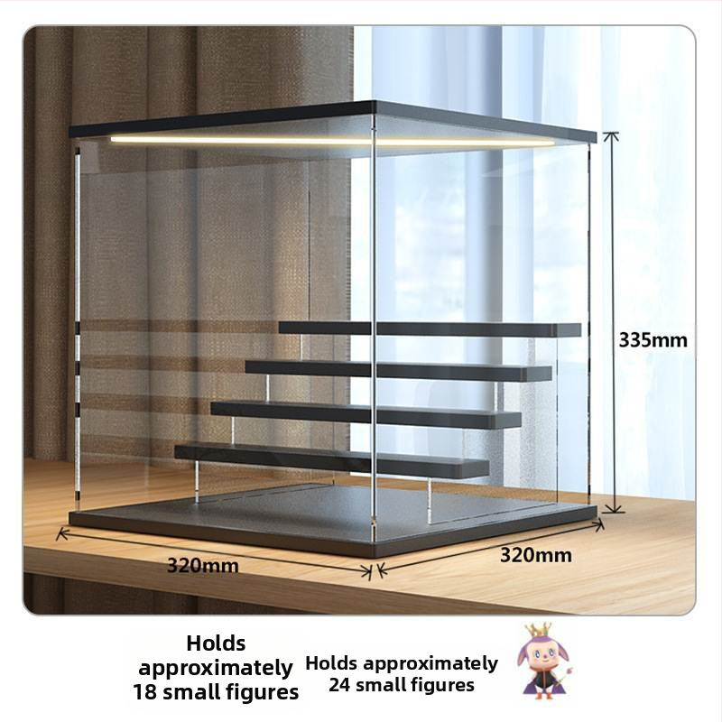 Stalak za slijepe kutije Bubble Mate akrilna kutija za izlaganje Svjetlo Ručno izrađena kutija Prozirna Moderna kutija za izlaganje Igra