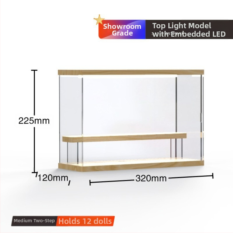 Stalak za slijepe kutije Bubble Mate akrilna kutija za izlaganje Svjetlo Ručno izrađena kutija Prozirna Moderna kutija za izlaganje Igra