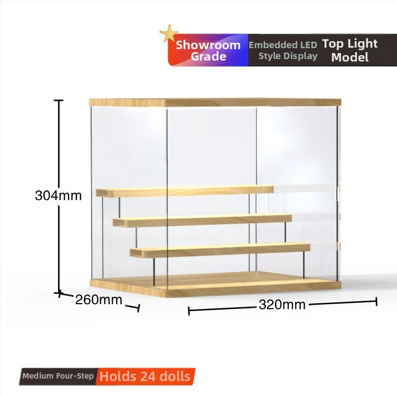 Stalak za slijepe kutije Bubble Mate akrilna kutija za izlaganje Svjetlo Ručno izrađena kutija Prozirna Moderna kutija za izlaganje Igra