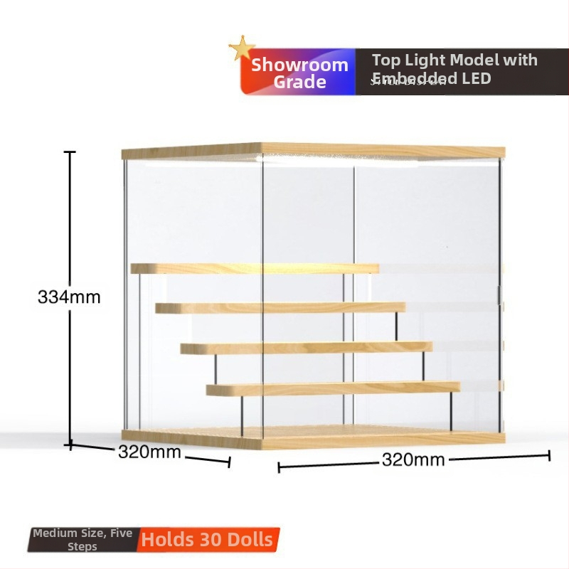 Stalak za slijepe kutije Bubble Mate akrilna kutija za izlaganje Svjetlo Ručno izrađena kutija Prozirna Moderna kutija za izlaganje Igra