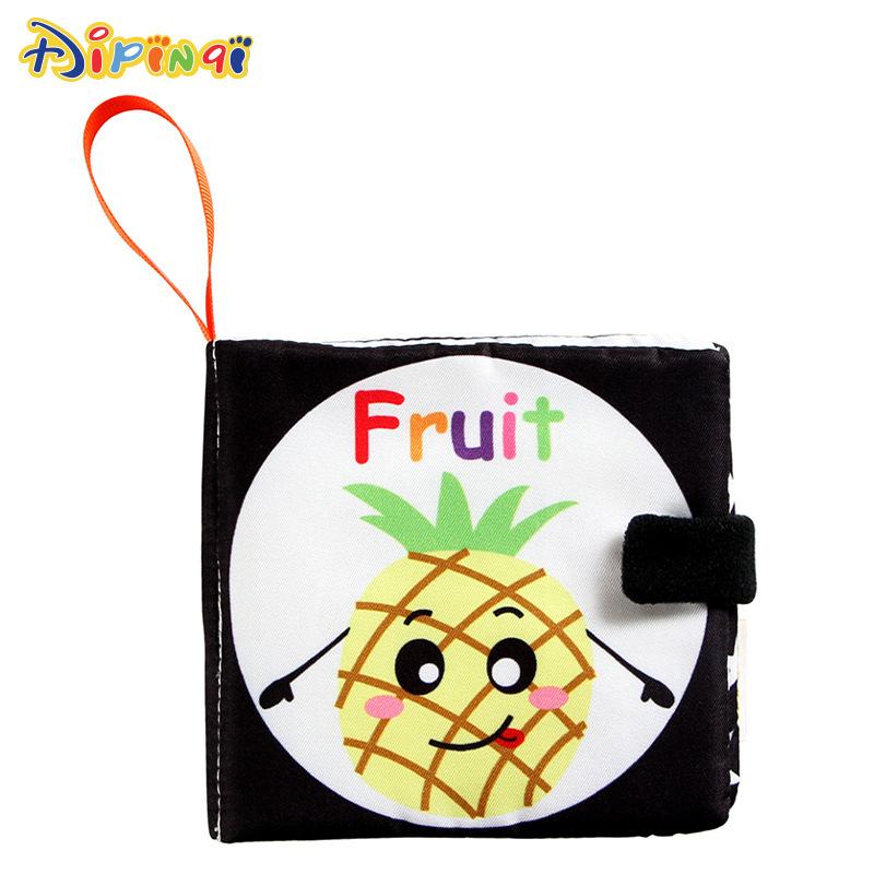 Naujas kūdikio medžiaginis sąsiuvinis, juodai baltas, skaitmeninis, pažintinis, barškantis popierius, vaikų ankstyvojo ugdymo knyga, atspari ašaroms, medžiaginis sąsiuvinis kūdikiams, žaislai